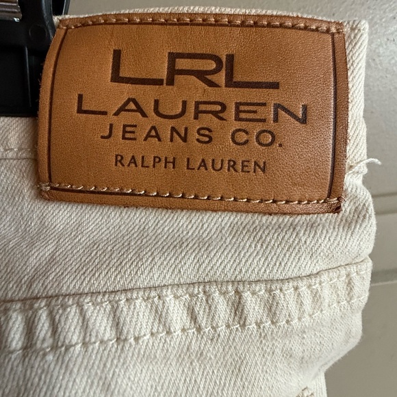 Lauren Ralph Lauren Cream Size 10 Jeans Never Worn - Picture 2 of 16